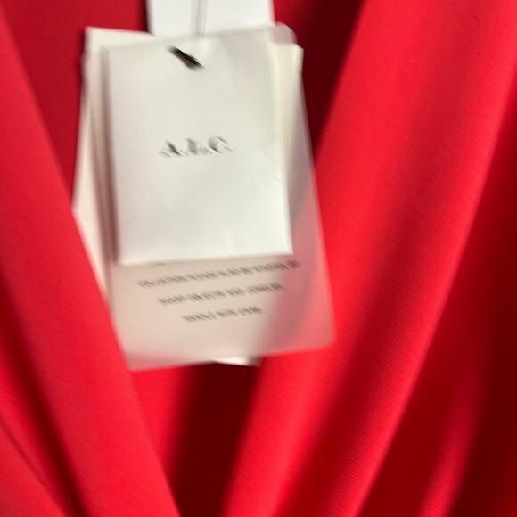 A.L.C. Zoey Red Cutout Twist Front Long Sleeve Mini Dress Size 10 - Picture 11 of 13